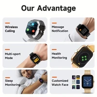 LAXASFIT 2025 New Smart Watch for Men Women Gift Full Touch Screen Sports Fitness Watch Bluetooth Call Digital Smartwatch 4