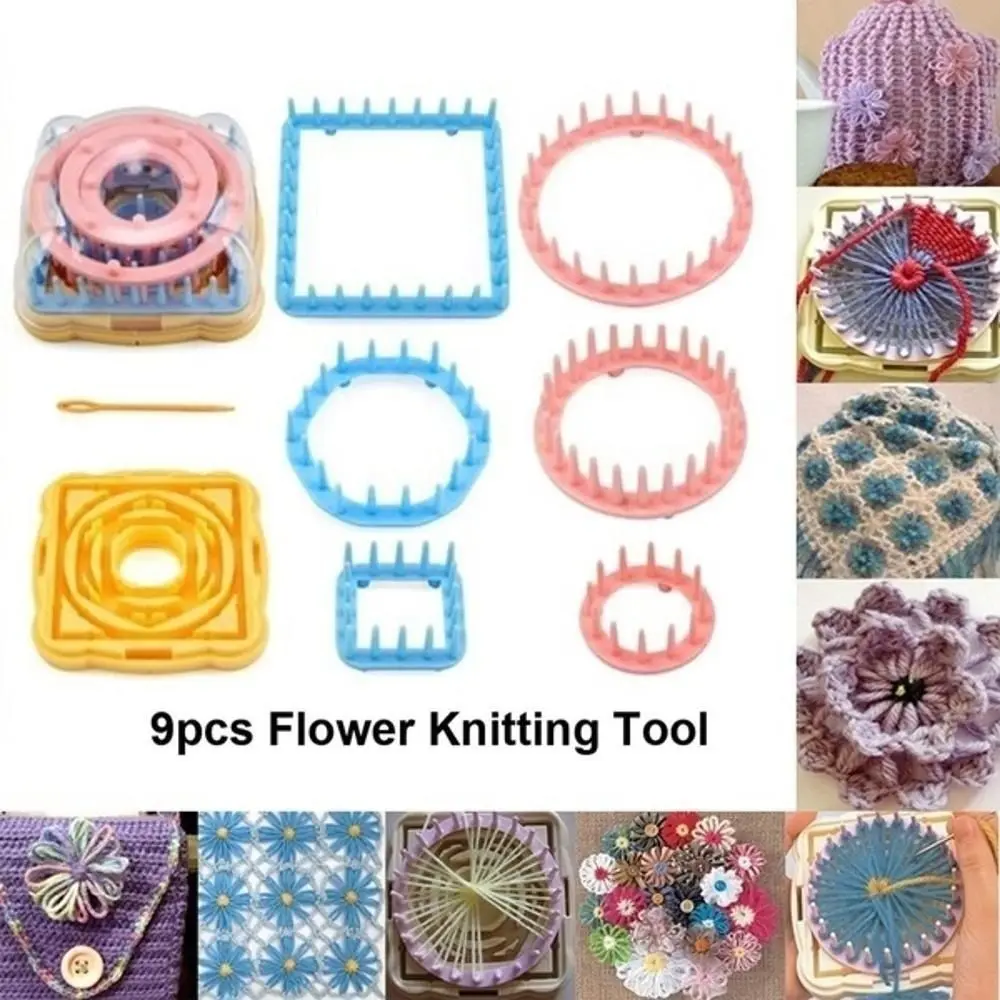 Weave Sewing Home Yarn Knit Needle Daisy Pattern Maker Knitted Toy Knitting Loom Craft Tool