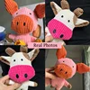 Plush Dog Toy for Small Medium Pets Funny Interactive Squeaky Toys Cow/Pig Shape Stuffed Dog Chew Toy Supplies 6
