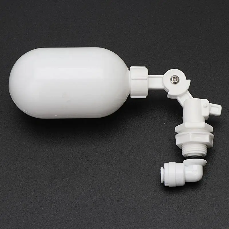 Adjustable External Float for Valve 1/4" Quick Plastic Float Ball for Valve Automatic Filling Fish Tank Aqua