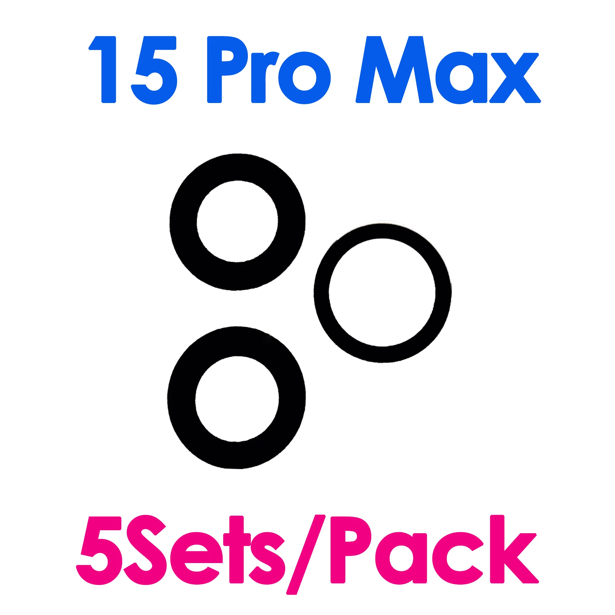 Premium Back Camera Glass Replacement Kit - 5 Sets of Durable Lens Repair Tools