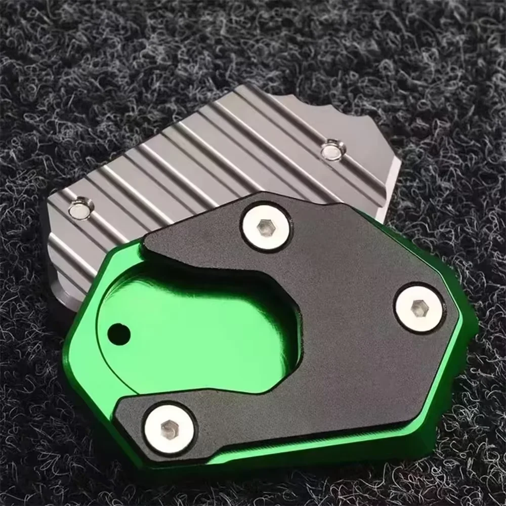 CNC Motorcycle Kickstand Foot Enlarger Side Extension Pad Stand Support Plate