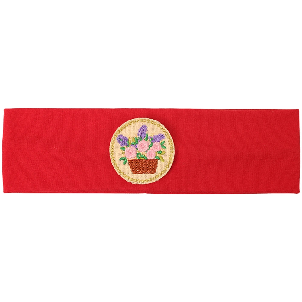 Floral Embroidered Headbands for Babies and Toddlers - Trendy Elastic Hair Accessories