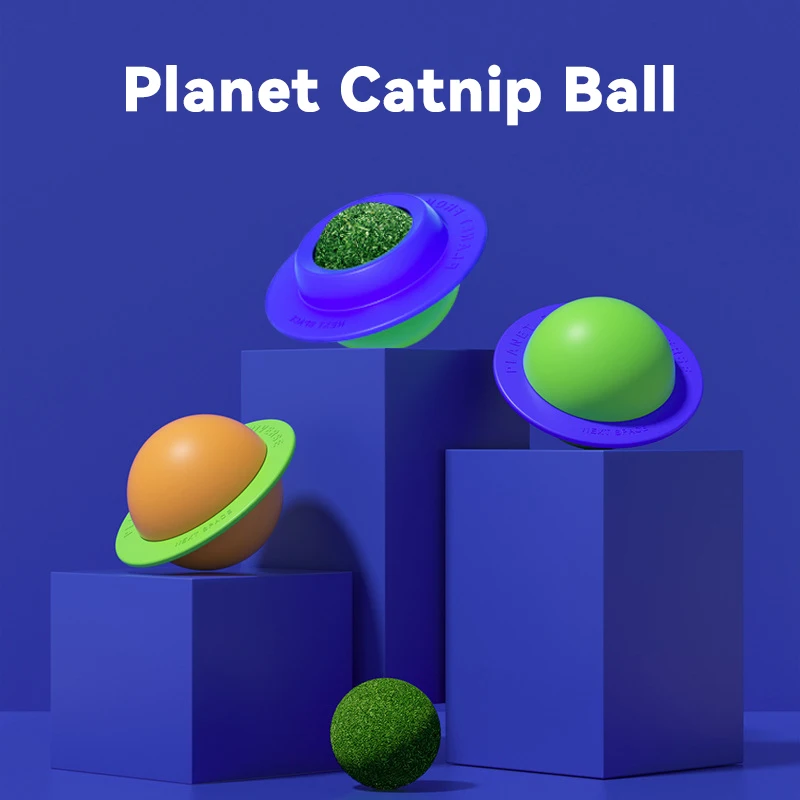 

New Catnip Pure Natural Cats Candy Snack Ball Rotatable Toy Cat Molar Toothpaste Edible Bolus Teeth Cleaning Bite-resistant Toys