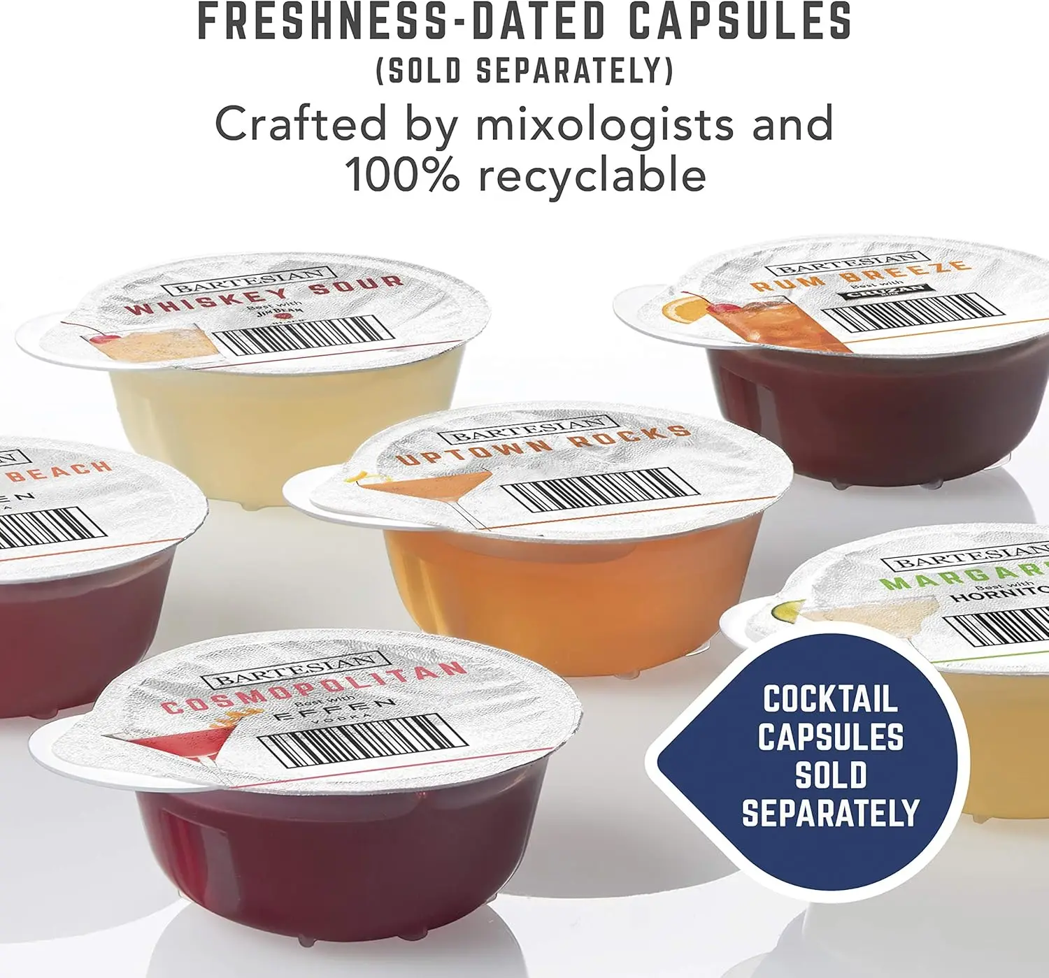 Premium Cocktail and Margarita Machine for The Home Bar with Push-Button Simplicity and an Easy to Clean Design (55300)