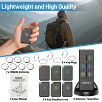 ABBREE Wireless Key Finder Tracker Remote Control RF Key Locator Anti-loss Devices Pet Wallet  1 RF Transmitter 6 Receiver Child - Image 5