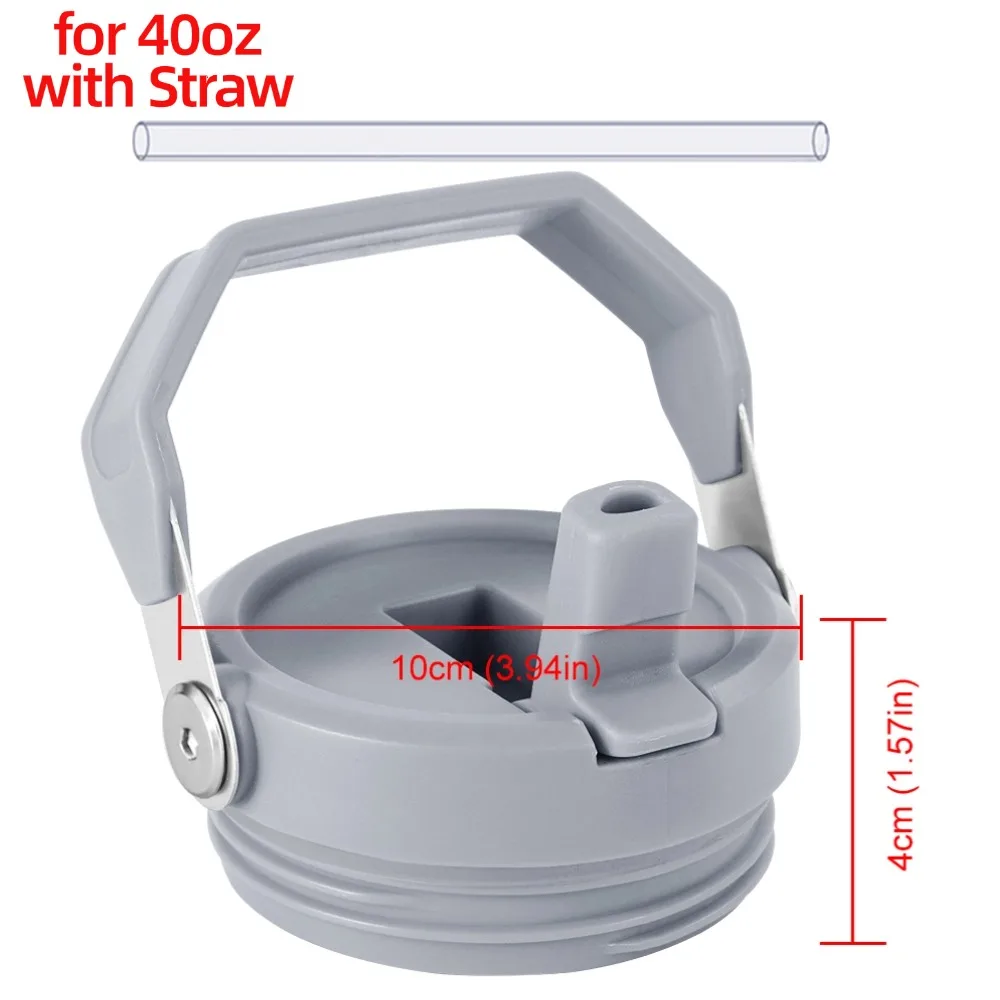 2 Coperchi Di Ricambio Con Cannuccia Per Tazza Stanley 40oz – Antipolvere E A Prova Di Perdite – Set Con 2 Cannucce