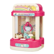 

Clip Doll Claw Machine Coin Operated DIY Mini Candy Grabber Arcade Crane Portable Board Game Dollhouse Kids Gift With USB Cable