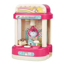 Clip Doll Claw Machine Coin Operated DIY Mini Candy Grabber Arcade Crane Portable Board Game Dollhouse Kids Gift With USB Cable