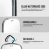 TAILI Shower Mirror Fogless for Shaving, Removable Fog Free Wall Hanging Mirror Portable Bathroom Mirror for Travel Camping 6