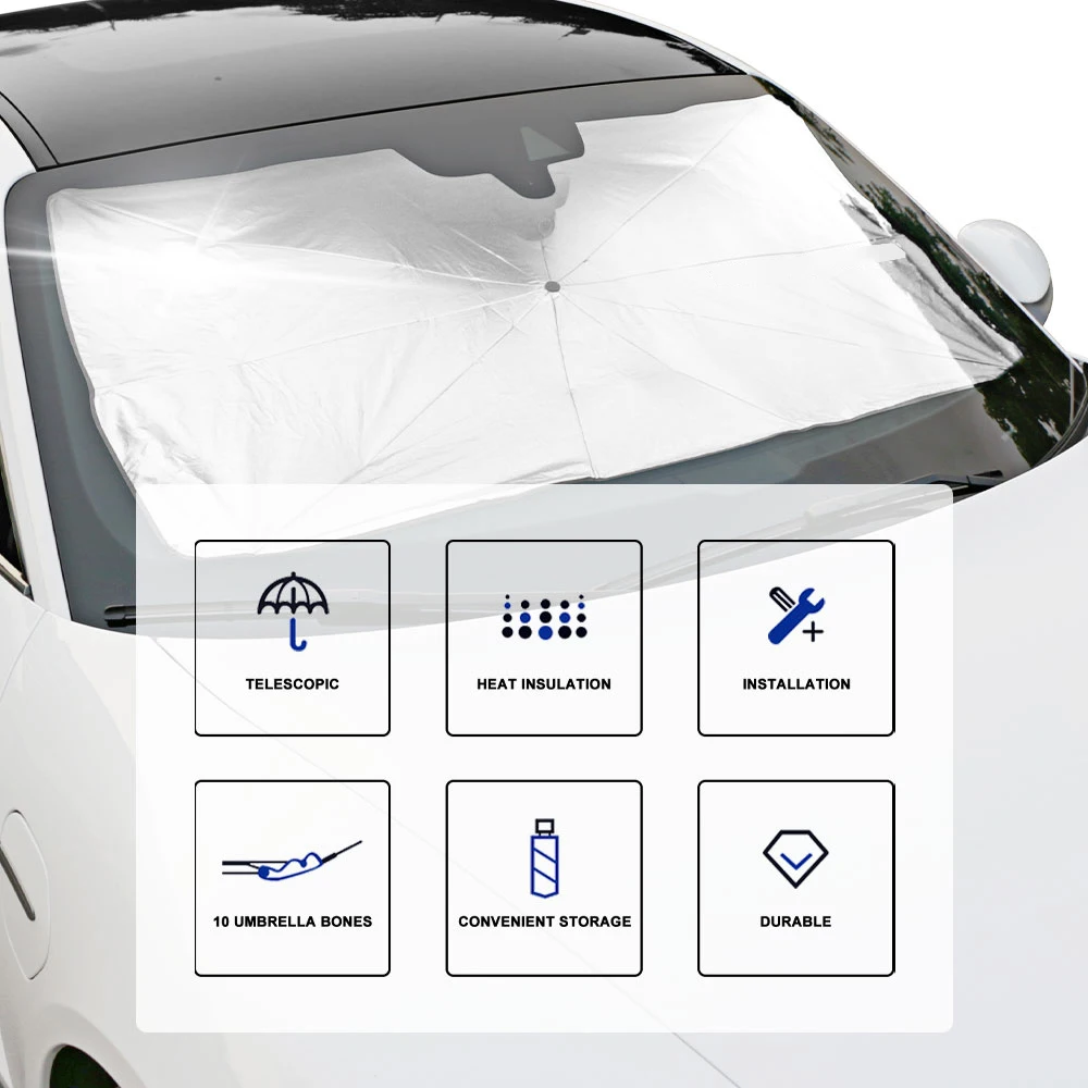 Car Windshield Sun, Anti-uv Visor, Parasol Protection Cover For Kia Rio  Picanto Ceed Optims K9 Forte Soul, Automobile Accessories
