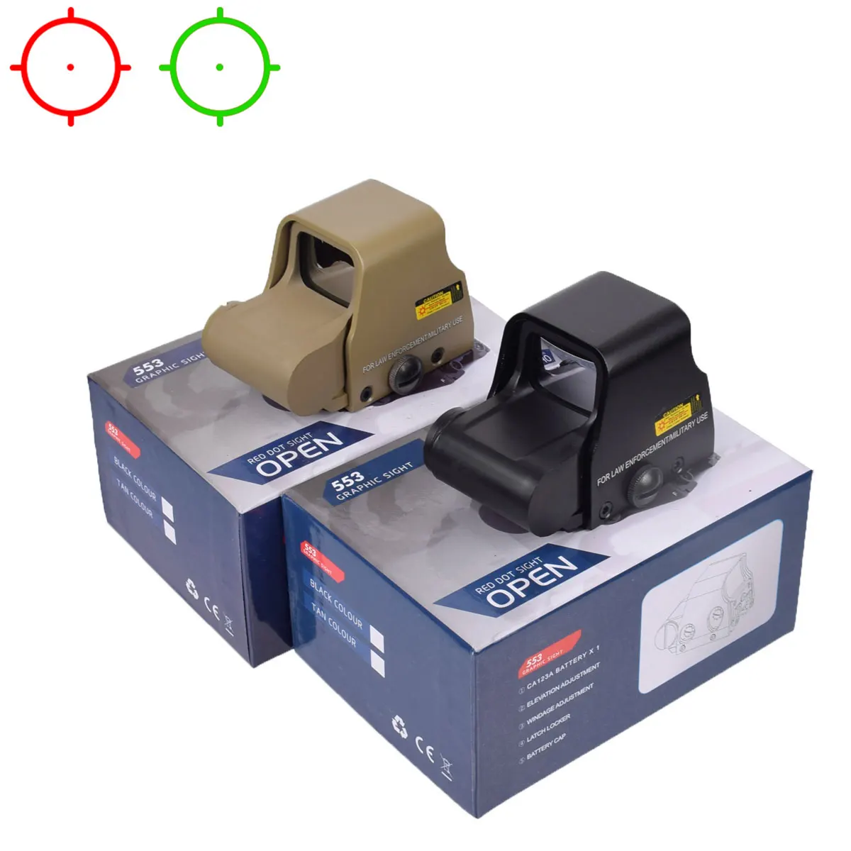 Holographic Sight 551 552 553 558 Red Green Dot Scope Holosun Hunting