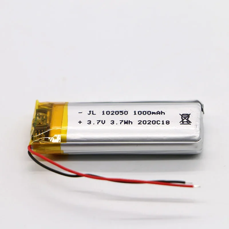 Bateria Recarregável do Lítio do Polímero Orador de Bluetooth do Uav Ph2.0 Plugue 2p Masculino 3.7v 1000mah 102050 Novo - Image 3