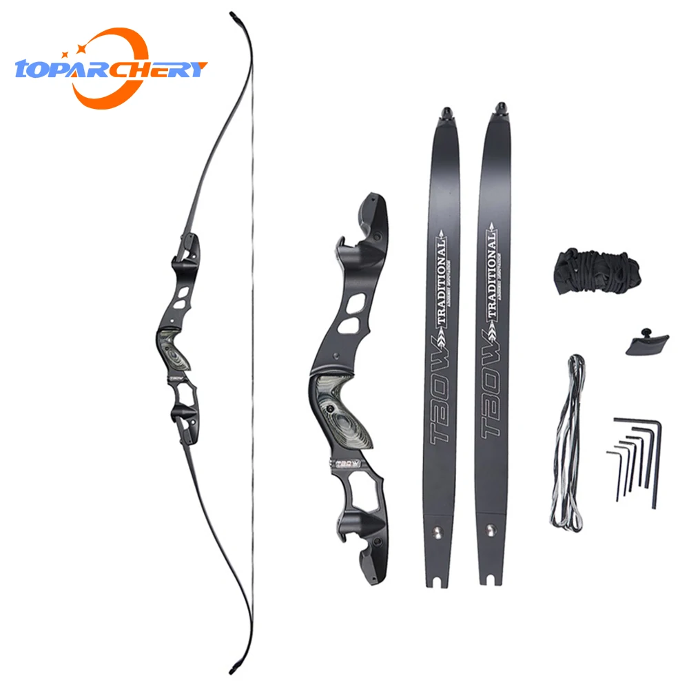 Archery Recurve Bow Take Down Bow ILF Bow 25-55lbs IBO 210FPS Aluminum Alloy Riser For Outdoor Shooting Hunting Accessories