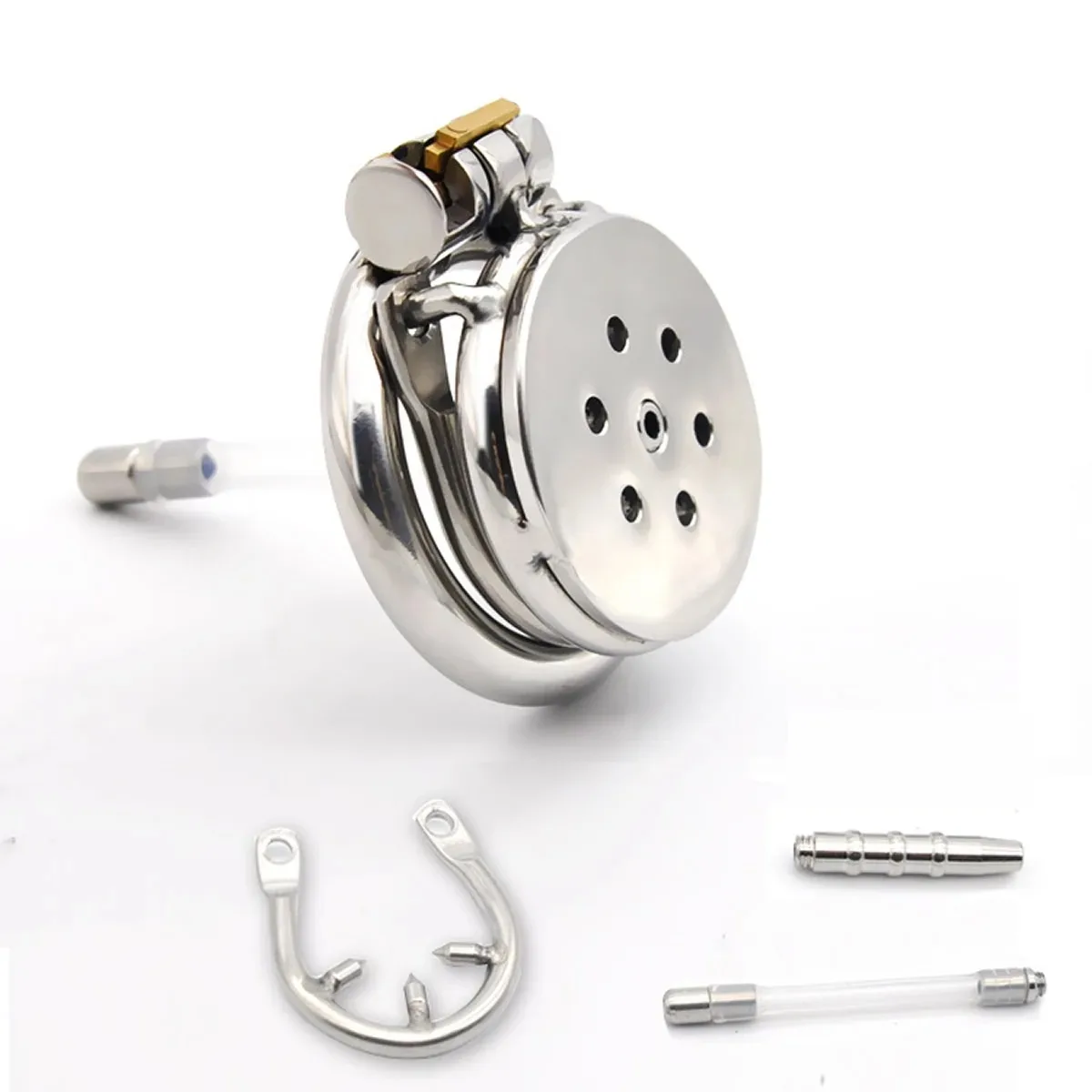 Male slave super mini chastity cage stainless steel chastity device penis cage cock ring lock sex toy men's BDSM sissy
