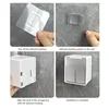 Wall Mounted Qtip Holder Canisters for Cotton Swab, Floss Qtip dispenser Qtip Jars with lid Cotton Ball Organizers Storage Box 6