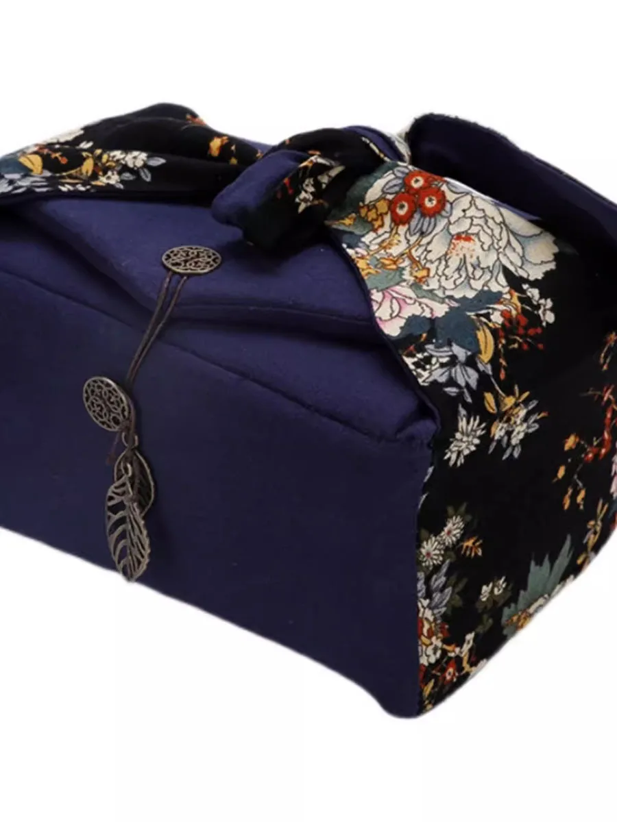 Portable Travel Storage Bag, Cotton and Linen, 1 Pot 4 Cups Tea Set Cloth Bag, Tea Cup Tea Pot Bag, Portable Tea Cozies Bag