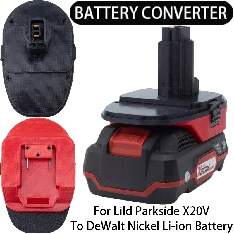 Adattatore batteria per batteria agli ioni di litio Lidl Parkside X20V per  utensili in nichel DEWALT convertitore batteria accessori per utensili  elettrici