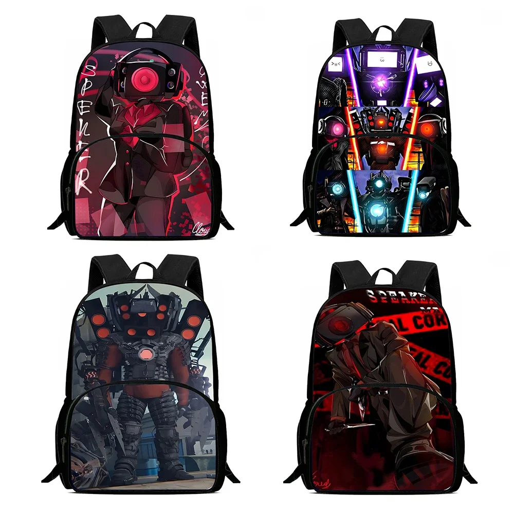 Kids Backpacks Boys and Girls Student Birthday Gift Child Skibidi Toilet School Bags Large Capacity Camping Durable Rucksack 1