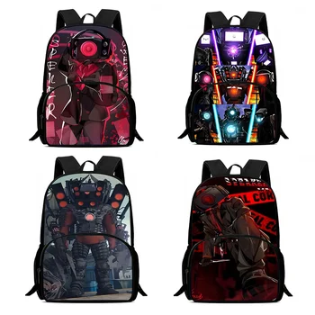 Kids Backpacks Boys and Girls Student Birthday Gift Child Skibidi Toilet School Bags Large Capacity Camping Durable Rucksack 1