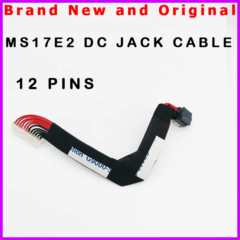 New Laptop DC IN Power Jack W/ Cable For MSI GP75 GL75 MS17E2 DC JACK Cable 12pin K1G-3012008-H39