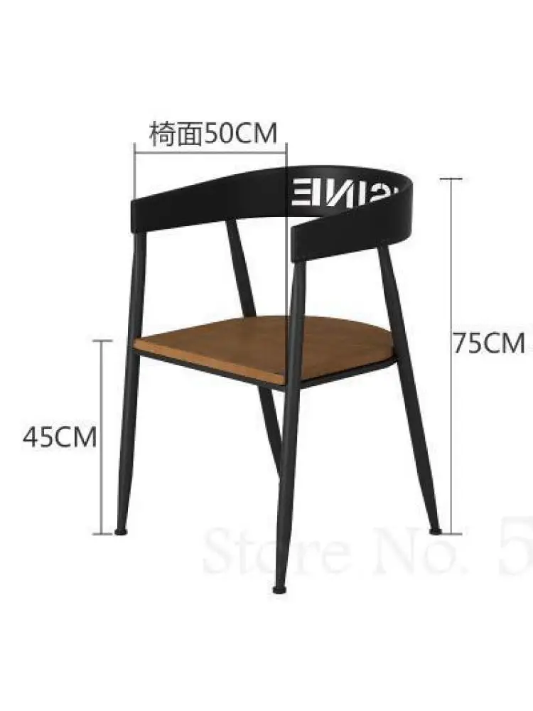 Balcony outdoor wrought iron table and chair combination cafe tea shop bar leisure small round table and chair three-piece