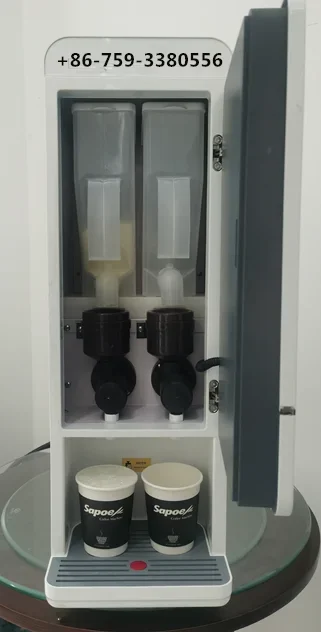 Sapoe Mini Instant Coffee Machine Italian Commercial Coffee Machine 2 Drinks Small Vending for Hotel
