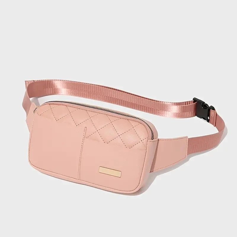 

Business Women's Chest Bag Multifunctional Storage Lingge Embroidered Small Square Bag Single Shoulder Crossbody Waist Bag