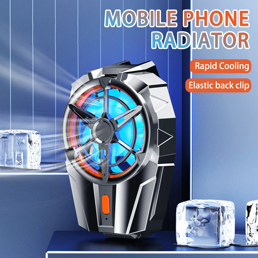 X52 Cooling Fans Mobile Phone Game Cooler System Rechargeable Battery Silent Cooler Three Speed Adjustable Fans Gaming Radiator phone cooler game fan mobile radiator cell phone fan