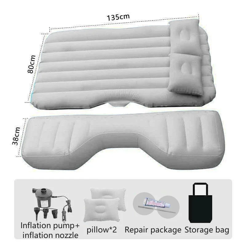 Ultra-soft Flocking Environmental Fabric Car Inflatable Bed Air Cushion Bed Portable Car Travel For Most Small inflatable air bed,inflatable camping mattress,camping mattress,car sleeping mattress