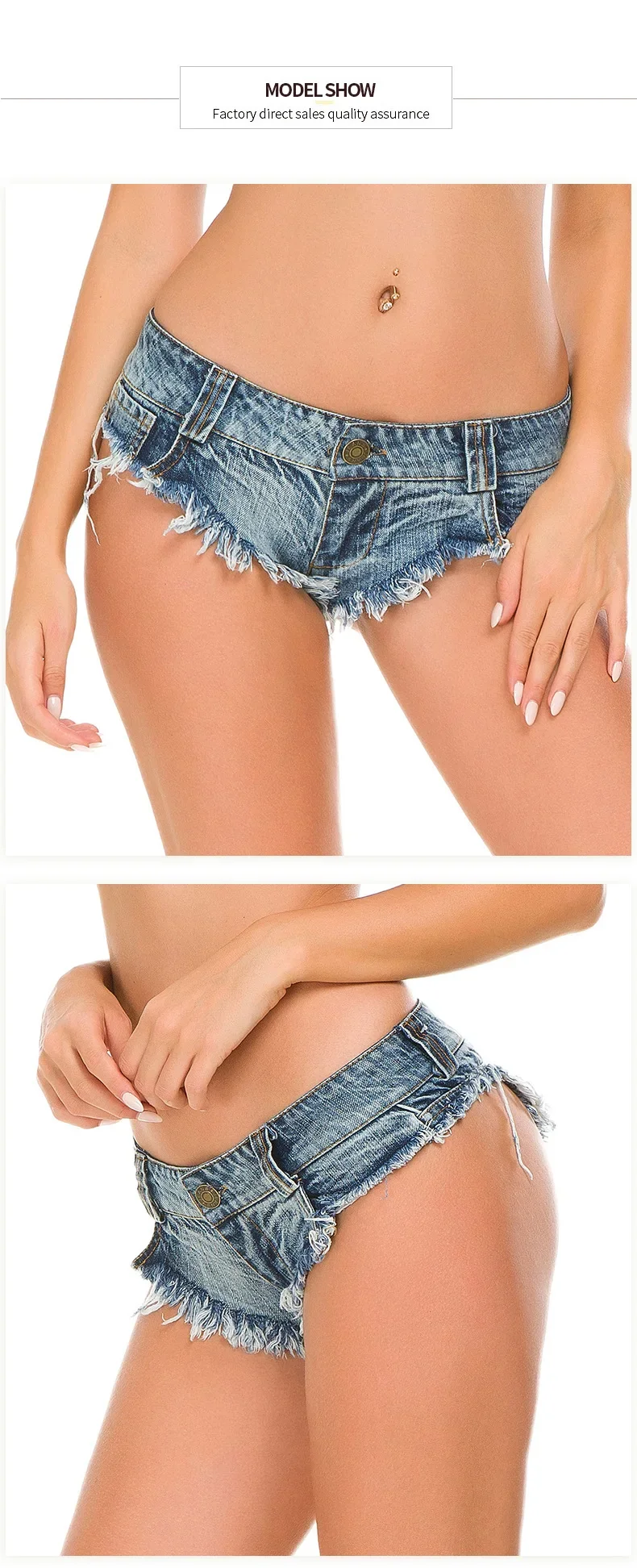 Denim shorts full styling