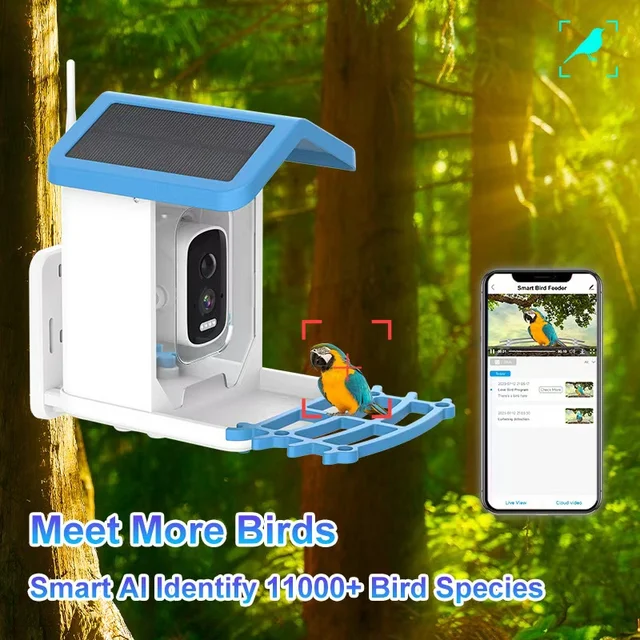 Loyala Smart Bird Feeder With Camera, 2K HD Wild Bird Watching
