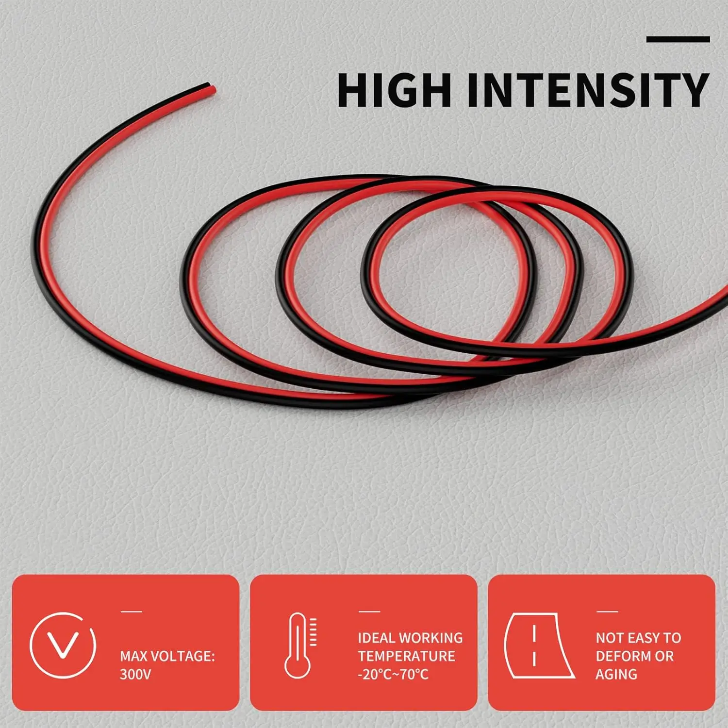 Flexible Electrical Cable - 18 AWG Wire - 2 Conductor Cord