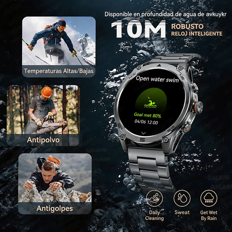 Nuovo Smartwatch GPS 2026 per Uomo, Navigazione con Mappa, Robusto e Durevole, Batteria Grande da 1000mAh, Impermeabile 10ATM, per Nuoto e 170+ Sport - Image 4