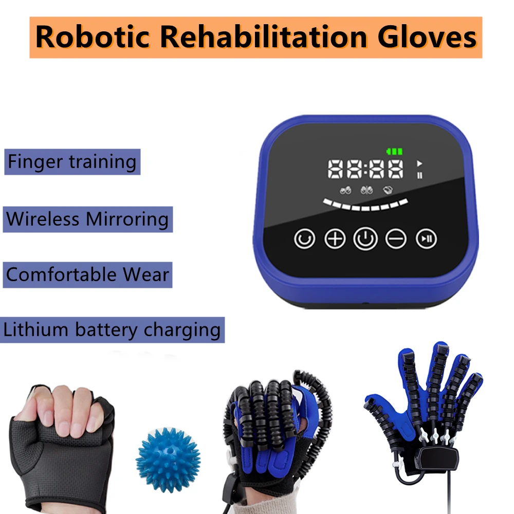 Robot Gloves Rehabilitation Training Mirror Gloves Finger Training Massage Gloves Stroke Hemiplegia Rehabilitation wireless mirroring rehabilitation robot gloves stroke hemiplegia cerebral infarction training equipment finger exerciser