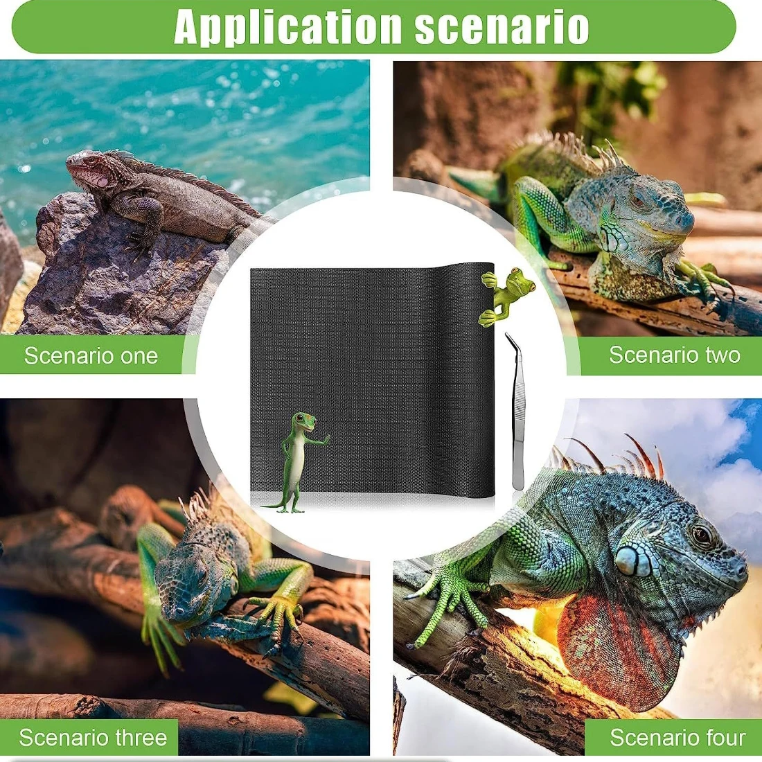 Pet Crawling Mat Reptile Tank Pad Climbing Animals Breeding Accessories For reptile bedding material reptile carpet