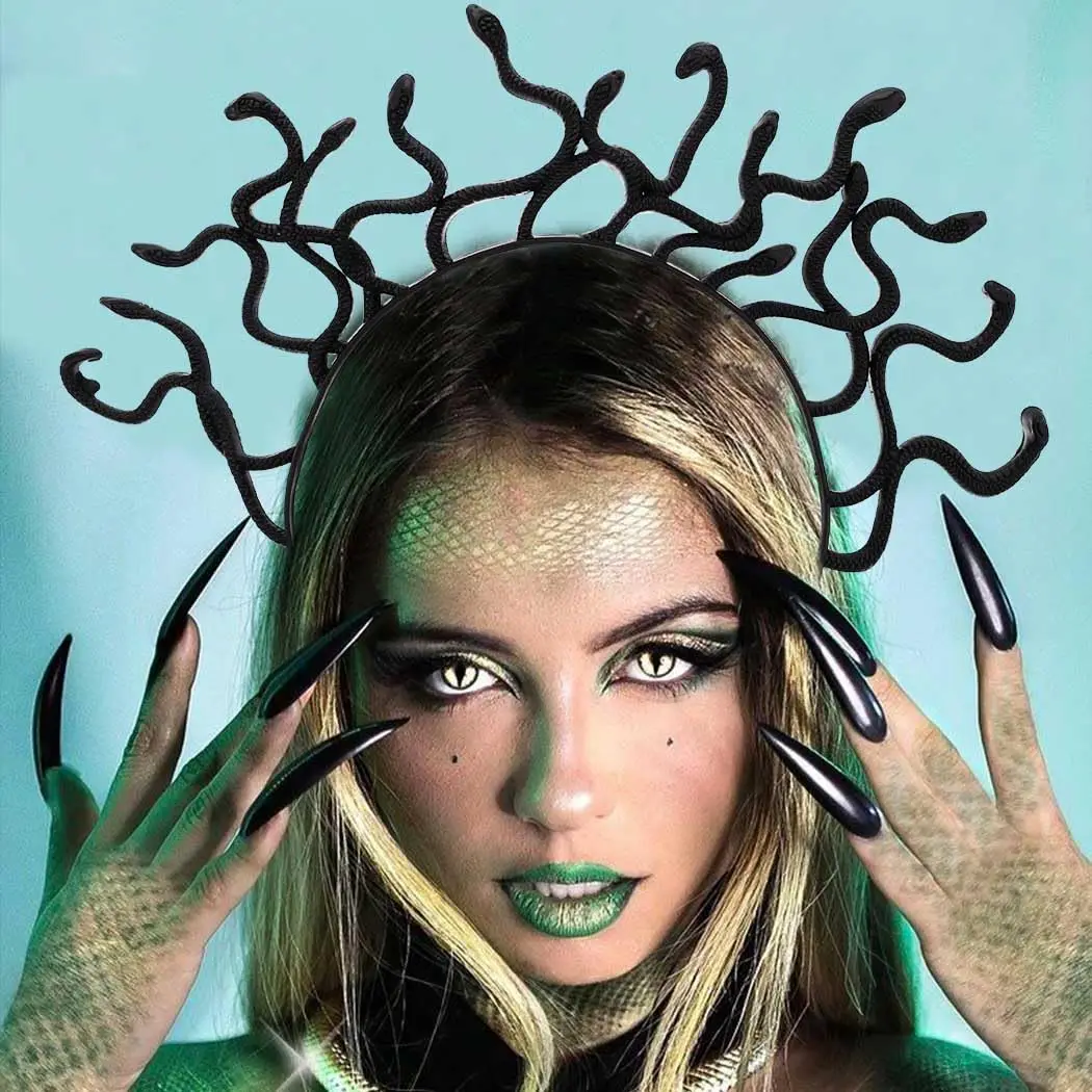 Fascia Capelli Medusa Con Serpenti - Accessorio Halloween E Cosplay - Foto 5
