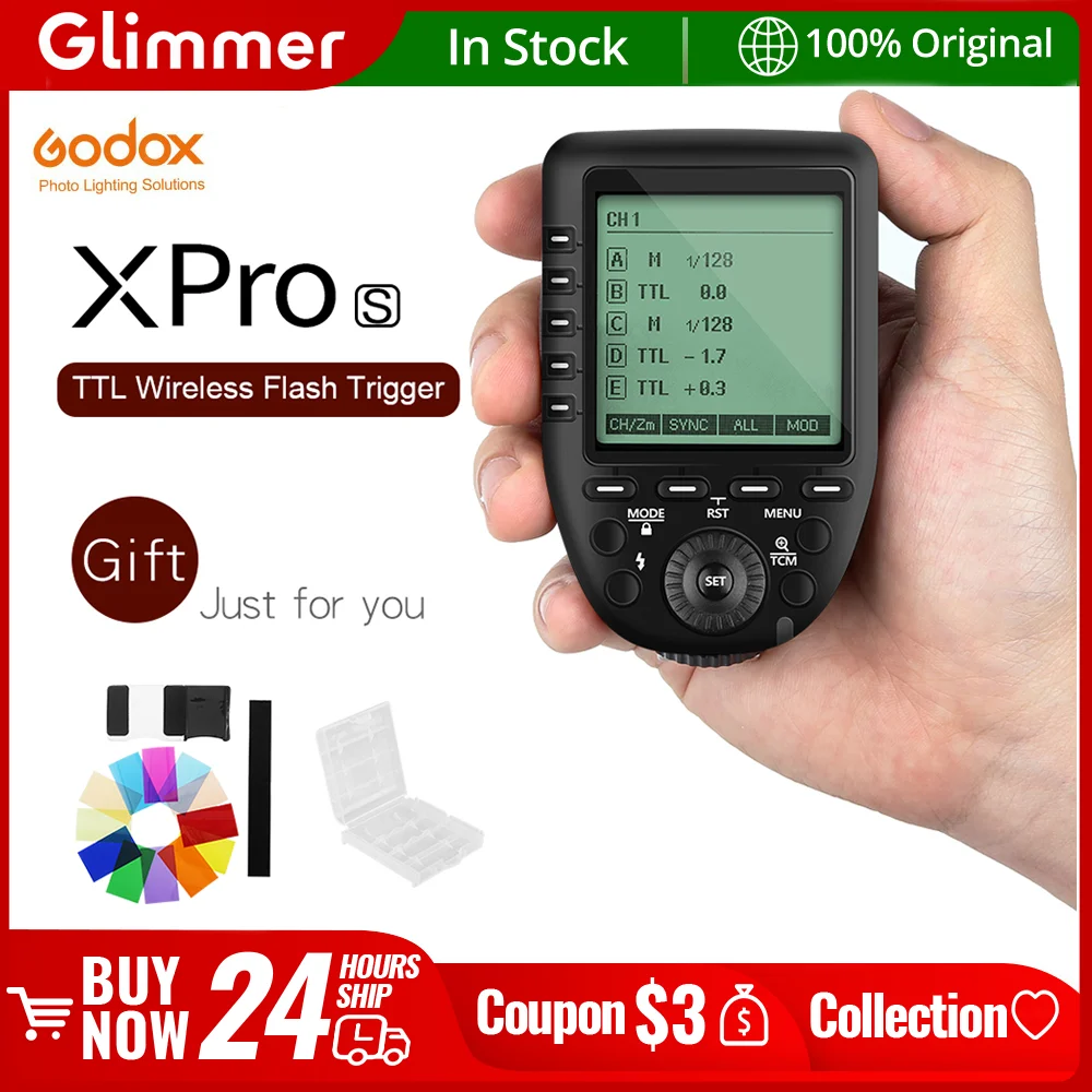Godox Xpro-C Xpro-N Xpro-S Xpro-F Xpro-O Xpro-P 2.4G TTL Wireless Trigger Transmitter for Canon Nikon Sony Fuji Olympus Pentax