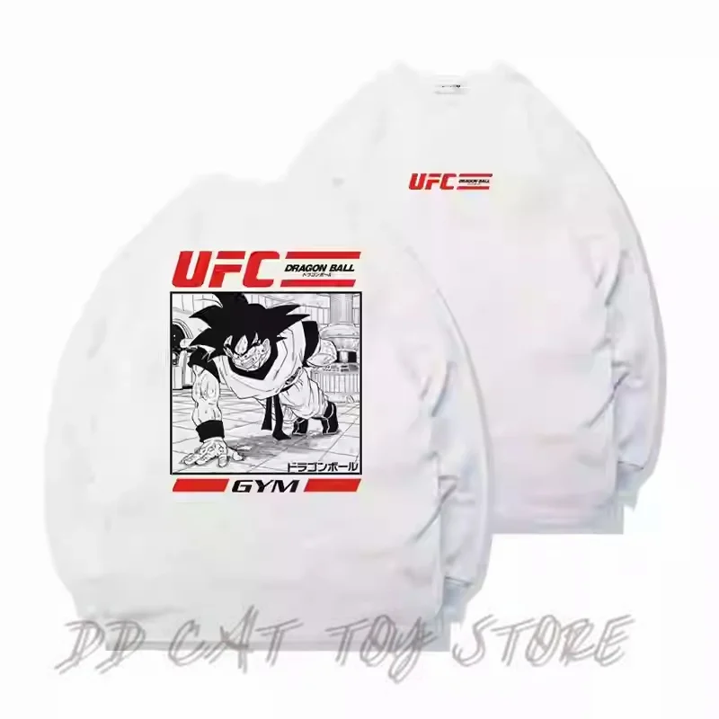 2024 Dragon Ball T-shirt Ufc Goku Cartoon Ancient Large Size Round