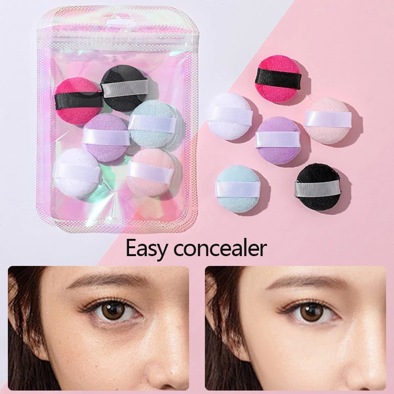 Velvet Mini Finger Puff Makeup Blending Sponge in Assorted Colors