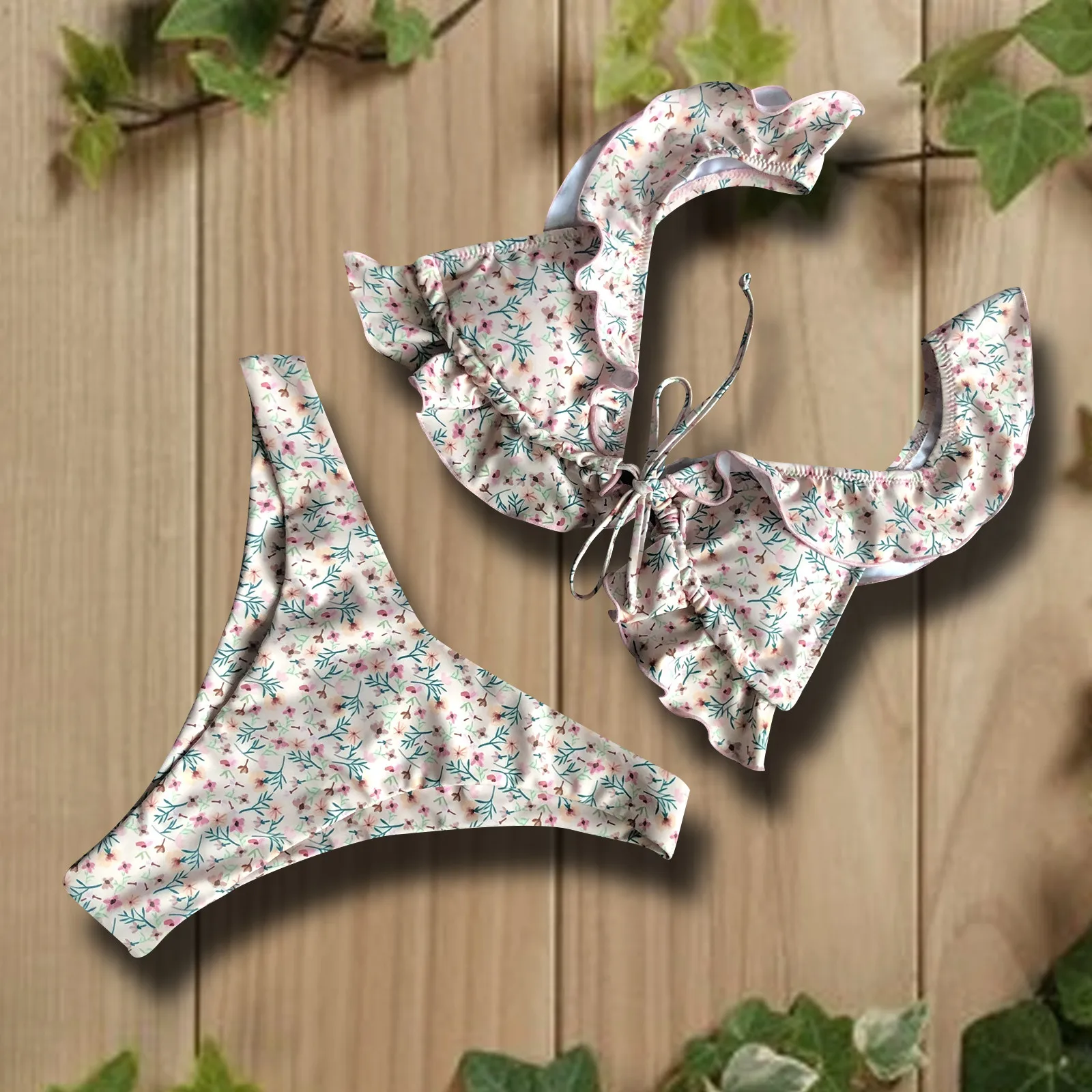 

Bikini Sexy Split Strap Swimsuit Swimwear Sexy Fashion Ladies Checkered Swimwears Swimming Bras to Wear under Bathing Suit