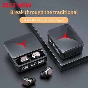Новые беспроводные наушники M90 с Bluetooth 5,3, игровые наушники с сенсорным управлением, Hi-Fi стереонаушники с шумоподавлением и микрофоном