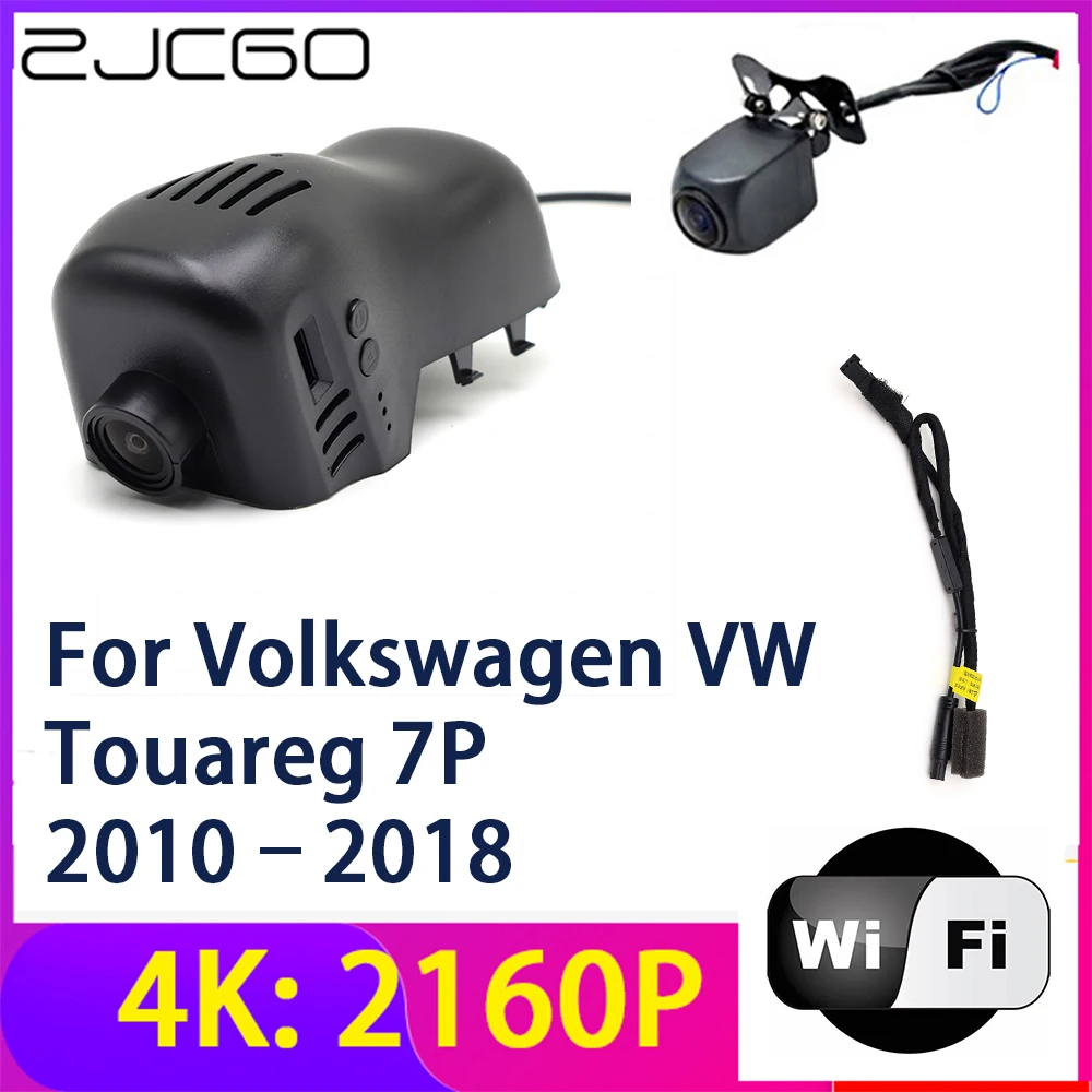 

ZJCGO 4K 2160P Dash Cam Car DVR Camera 2 Lens Recorder Wifi Night Vision for Volkswagen VW Touareg 7P 2010~2018