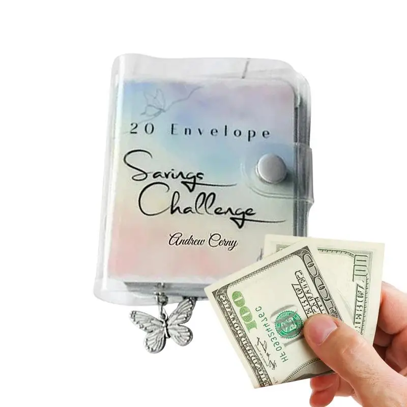 

20 Envelopes Money Saving Challenge Budget Book Savings Binder Money Envelopes For Cash Saving Money Budgeting Made Easy And Fun