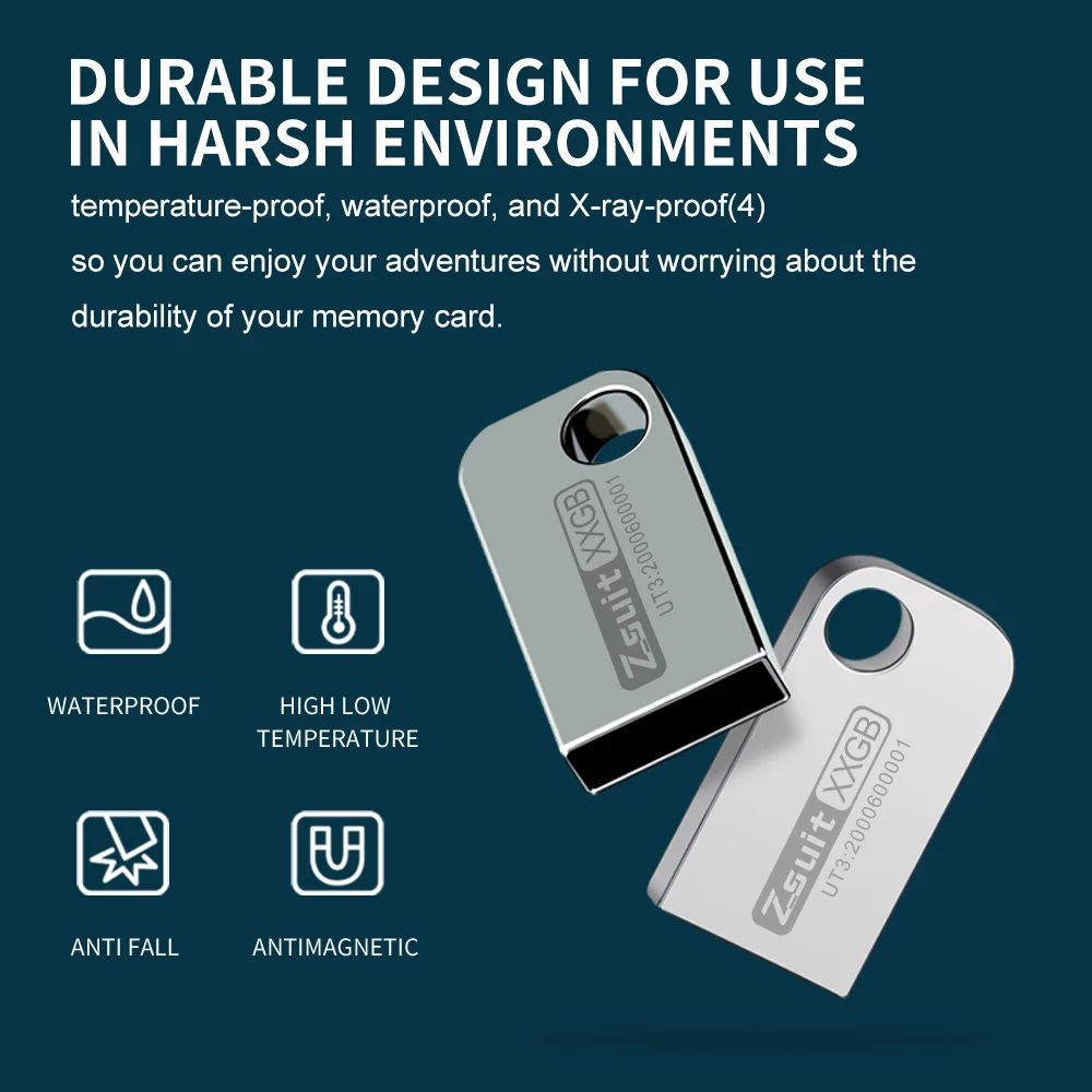 USB Flash Drive Mini U-disk High-speed Memory Metal Logo Pendrive 32GB 4GB 64GB USB 3.0 Pen Drive