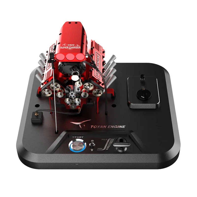 Toyan V8 Engine Fs V800G Modello Di Motore A Metanolo Con Supercharger Kit Motore Modello One-Key-Start Per Rc Car Toy