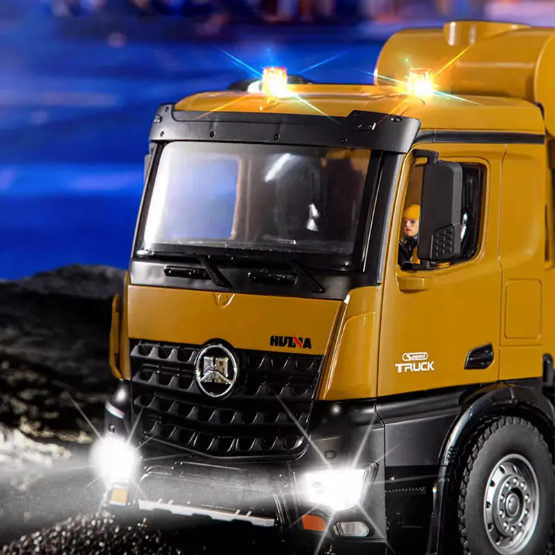 HUINA 1/14 RC Car Concrete Mixer Truck Toy Model 2.4GHZ 10CH Wireless Remote Control Engineering Vehicle Outdoor Toy Boy Gift ﻿ 5