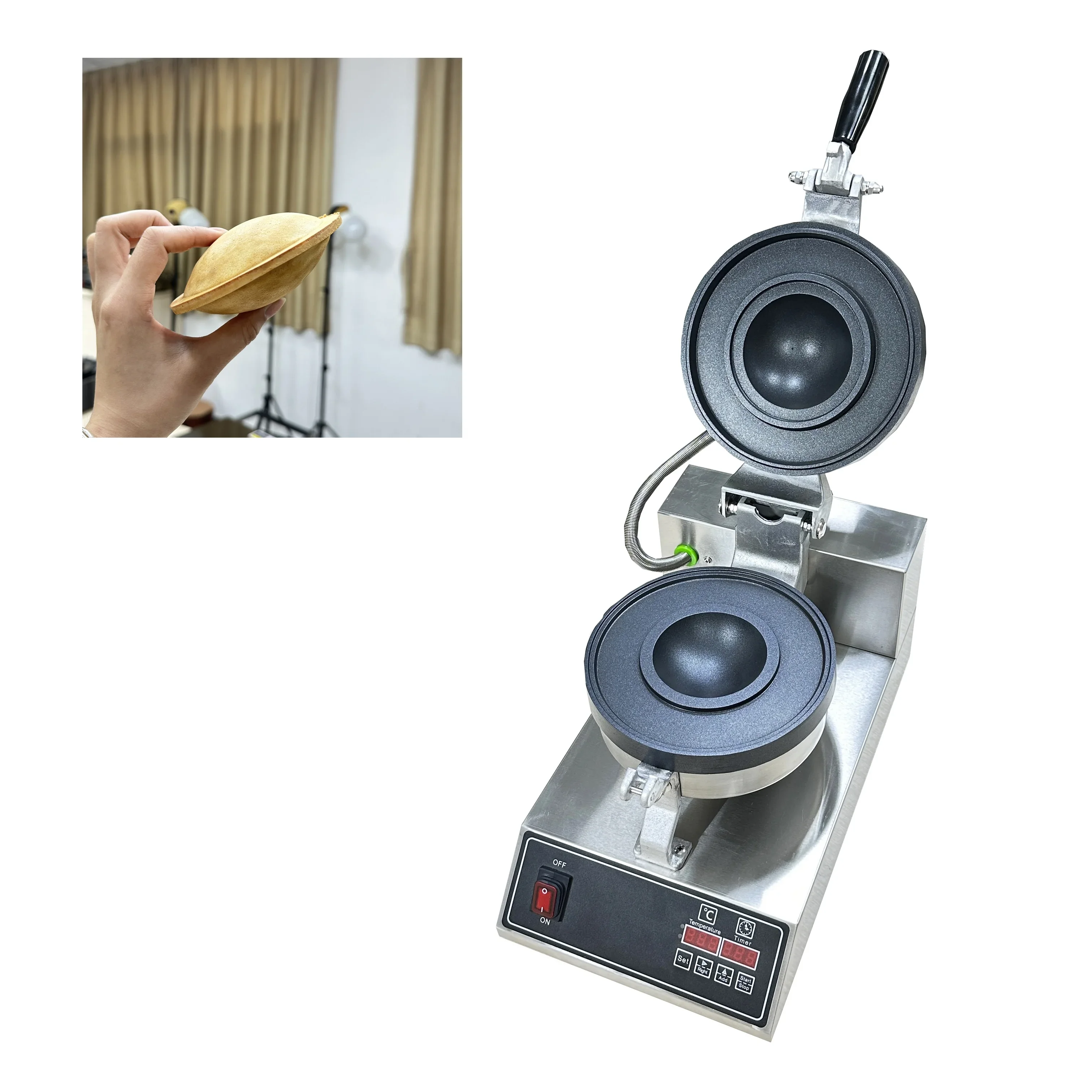 Popular Street Machine of small business Electric Gelato Sandwich Maker UFO Burger Maker Machine
