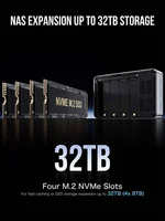 GMKtec G9 Twin Lake N150 Dual-system 4-bay NAS Mini PC DDR5 12GB on Board 64GB EMMC M.2 2280 SSD Dual 2.5G Lan WIFI 6 BT5.2 2