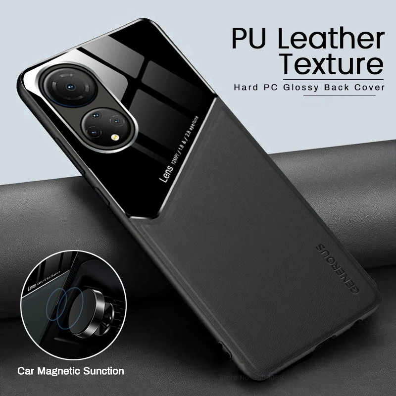LeviDo Cover Per Oppo A98 5G – Silicone Con Anello E Fotocamera Scorrevole – Supporto Magnetico Auto – Antiurto, Nero
